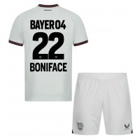 Dětský fotbalový dres Bayer Leverkusen Victor Boniface #22 2023-24 Venkovní Krátký Rukáv (+ trenýrky)